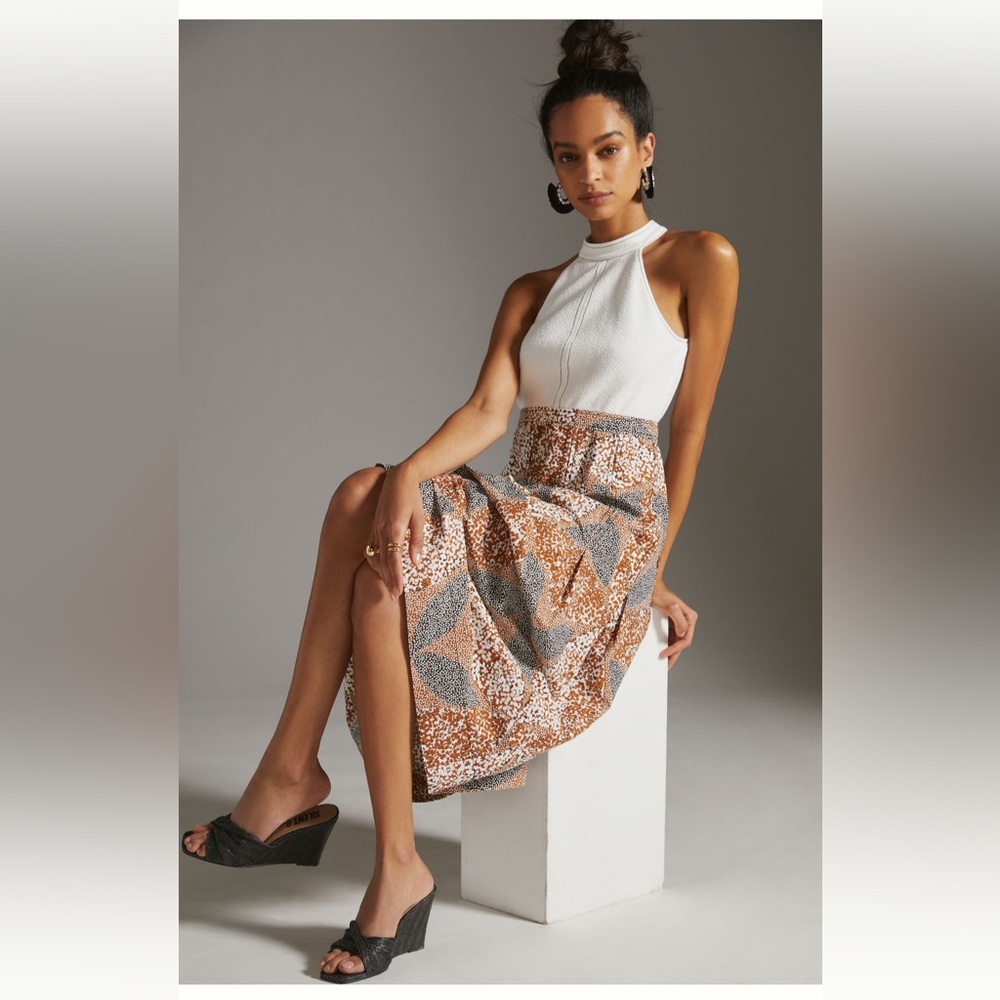 NWT! Anthropologie Sleeveless Mockneck Twofer Dress